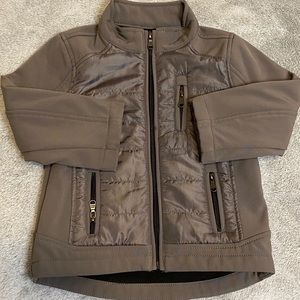 Urban Republic Boys Officer Jacket 2T Lightweight w/  Puffy Accents Brownish